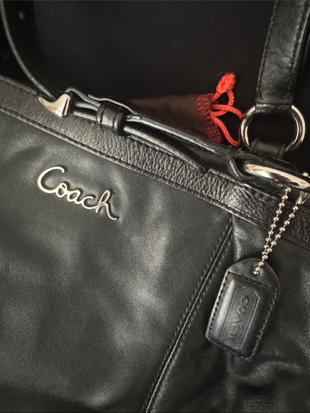 COACH East West Leather Shoulder Bag - Picture 2 of 11